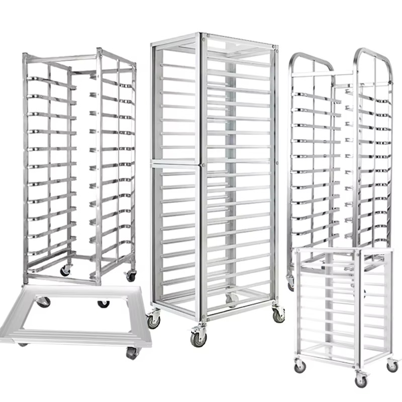 Kitchen Baking Trolley - عربة صواني خبز تجارية من الألومنيوم