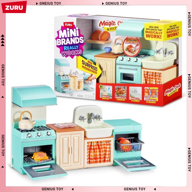 Miniature Baking Kitchen - مجموعة مطبخ زورو ميني براندز السحرية،