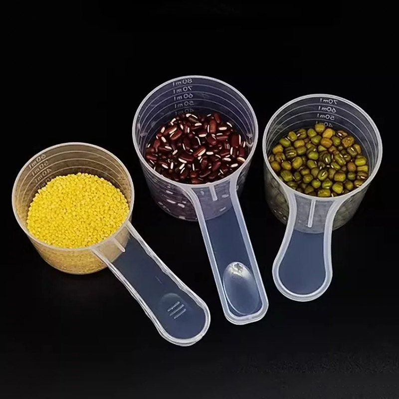 Kitchen Baking Ware - مغرفة قهوة بلاستيكية مع مقياس ،