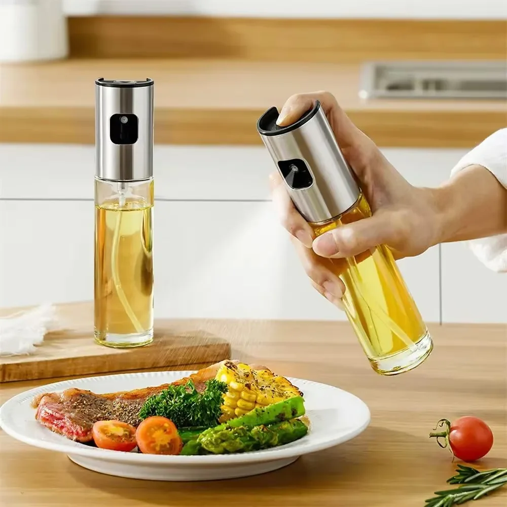 Kitchen Glass Baking Set - بخاخ زيت زجاجي لطهي رذاذ الزيتون