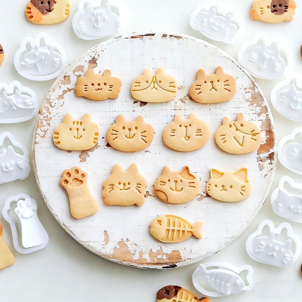 Baking Kitchen Diy - قوالب تقطيع الكوكيز على شكل قطط