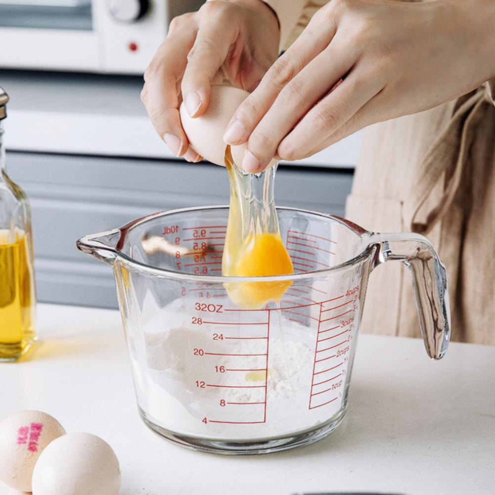 Kitchen Glass Baking Set - كوب قياس السوائل، كوب قياس متين،