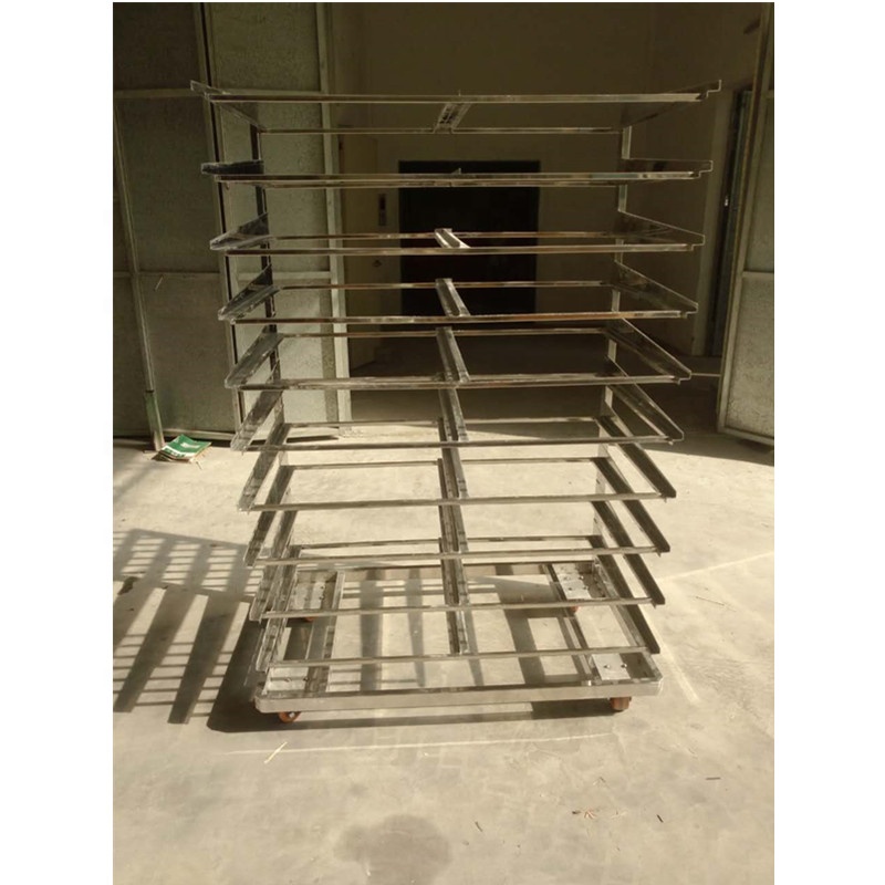 رف فرن دوار من الفولاذ المقاوم - مراجعة Kitchen Baking Trolley وسعره