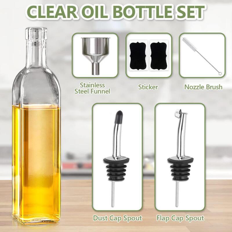 موزع زيت وخل زجاجي للمطبخ سعة  - مراجعة Kitchen Glass Baking Set وسعره