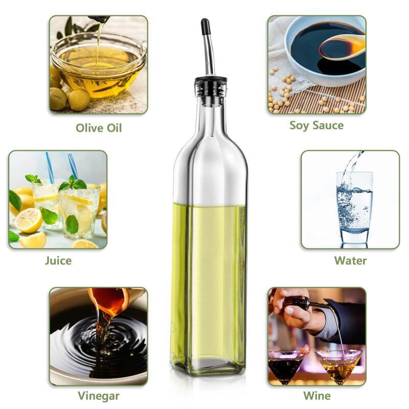 موزع زيت وخل زجاجي للمطبخ سعة  - مراجعة Kitchen Glass Baking Set وسعره