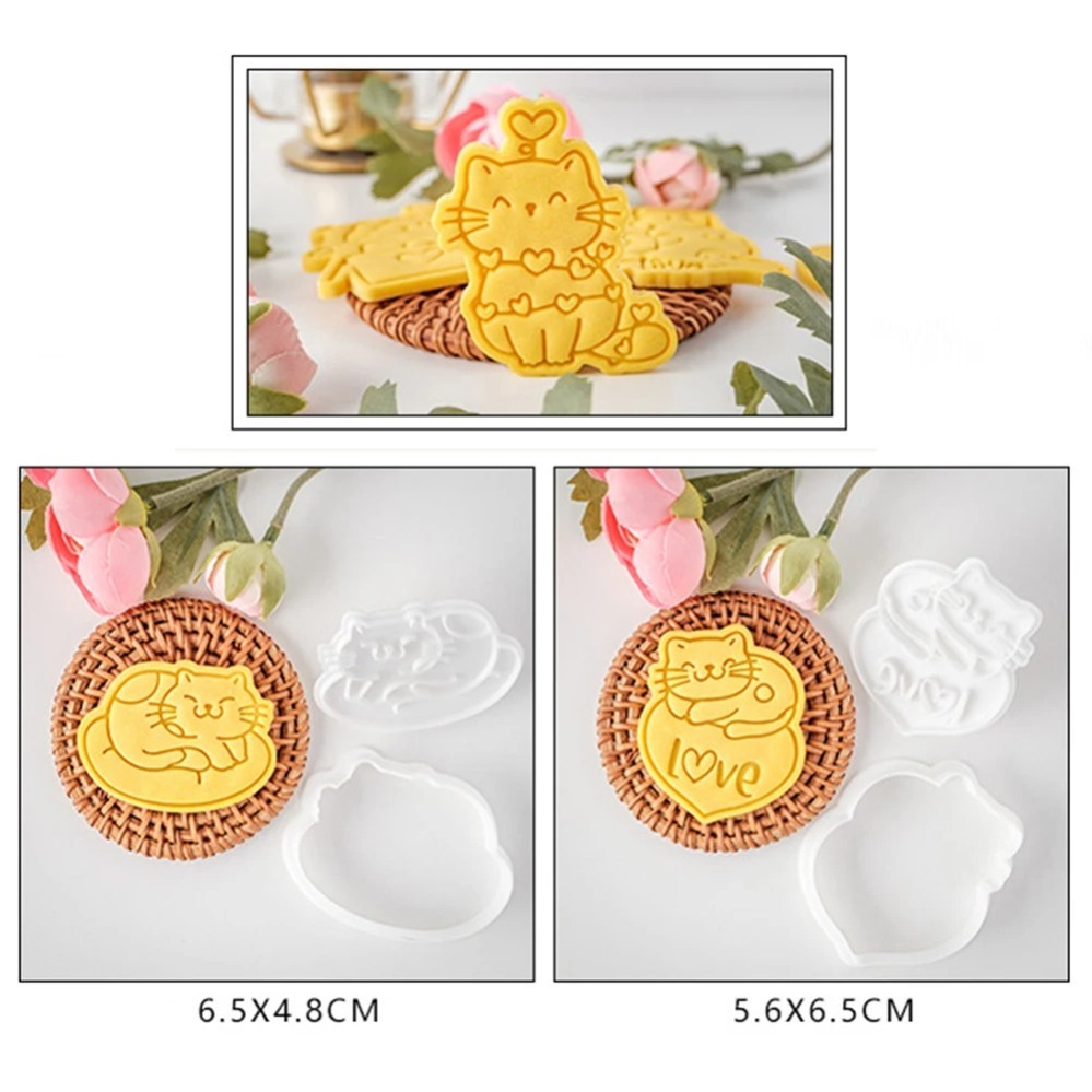قوالب تقطيع الكعك لعيد الحب، ق - مراجعة Baking Kitchen Diy وسعره