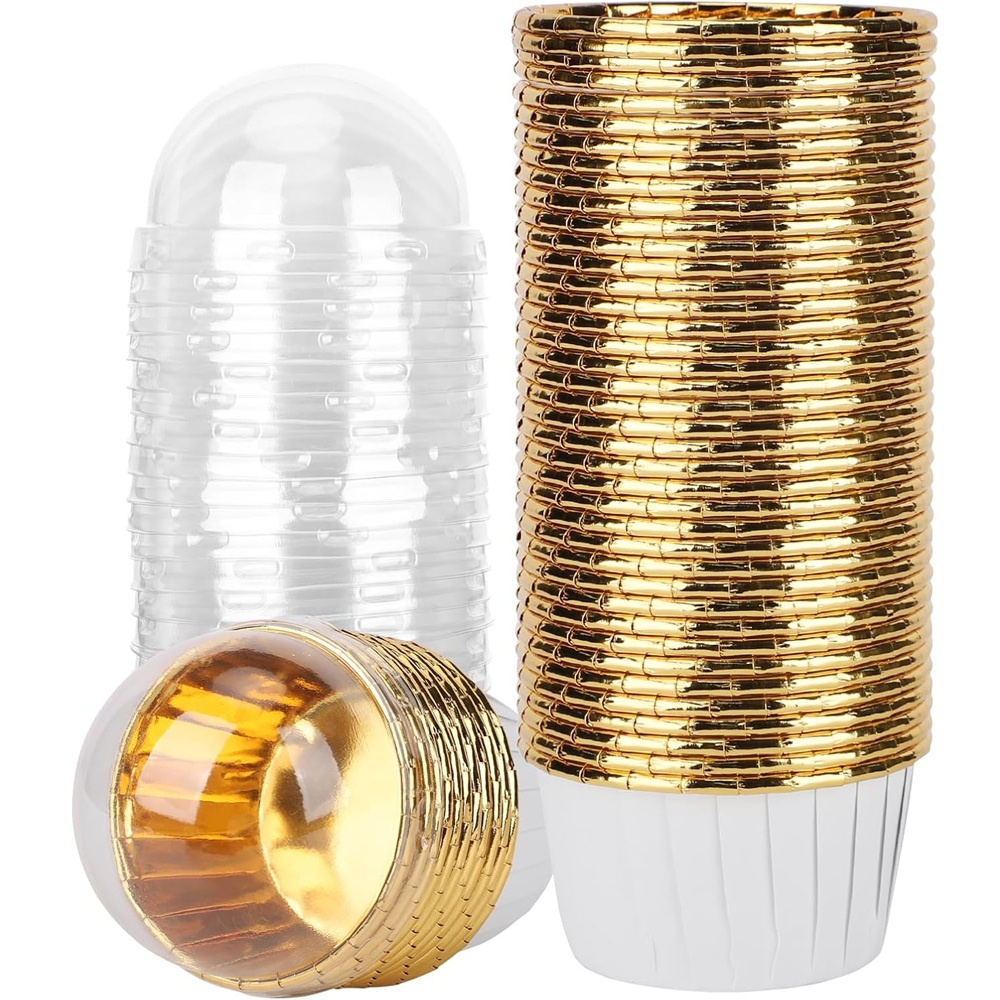 50 قطعة كأس الكعك ورقة مغلفة ك - مراجعة Baking Kitchen Diy وسعره