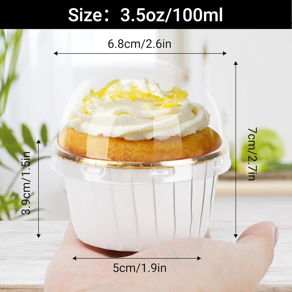 50 قطعة كأس الكعك ورقة مغلفة ك - مراجعة Baking Kitchen Diy وسعره