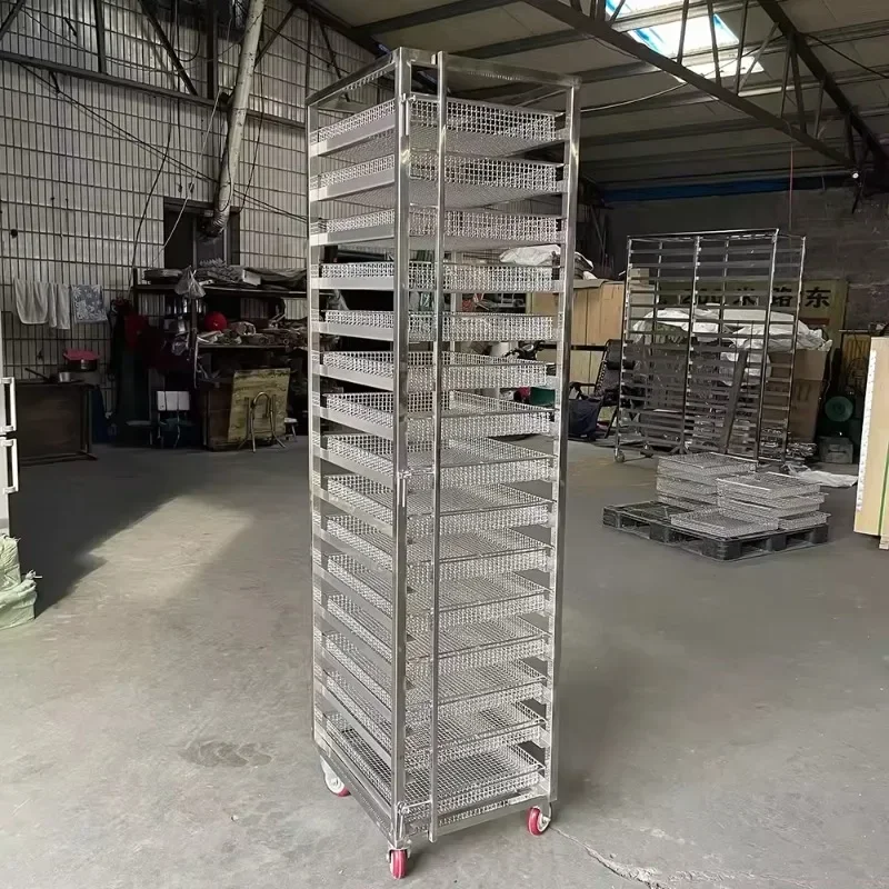 مخبز الفولاذ المقاوم للصدأ 15  - مراجعة Kitchen Baking Trolley وسعره
