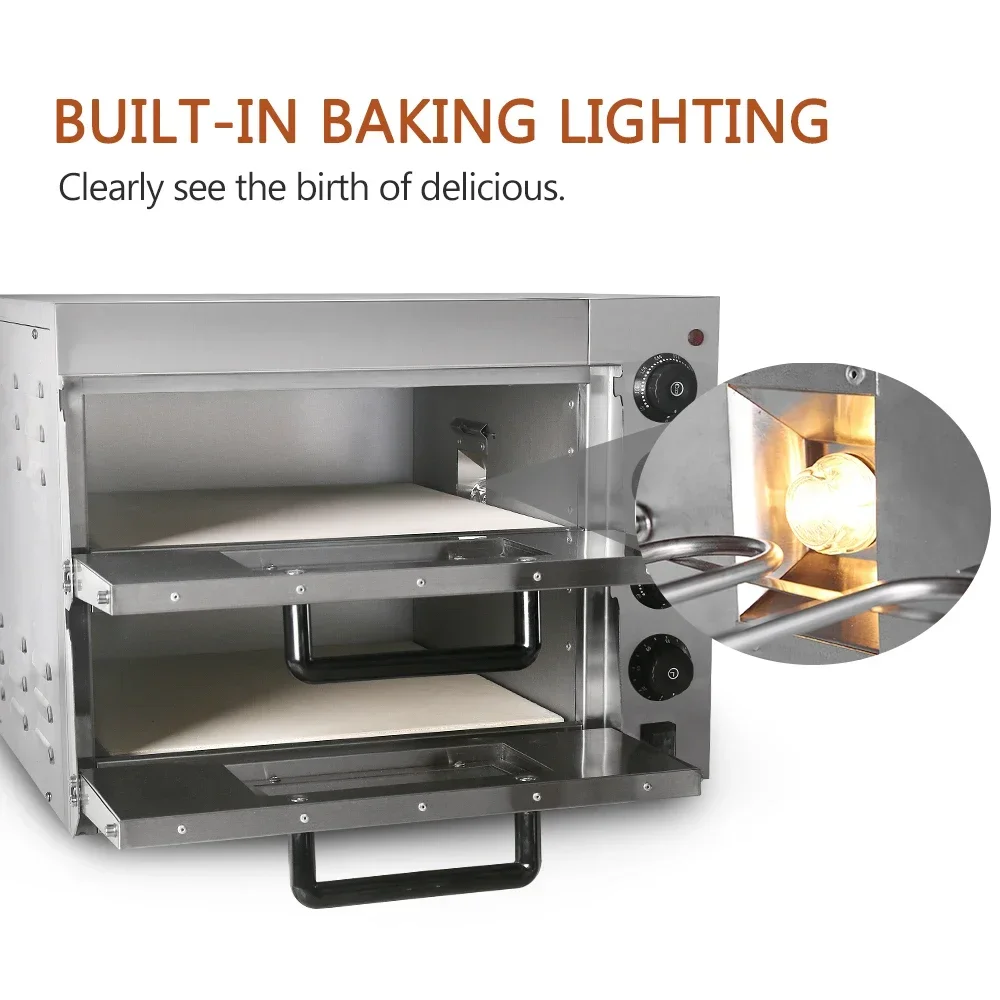 HomeWise التجارية طبقة مزدوجة  - مراجعة Commercial Kitchen Baking Oven وسعره