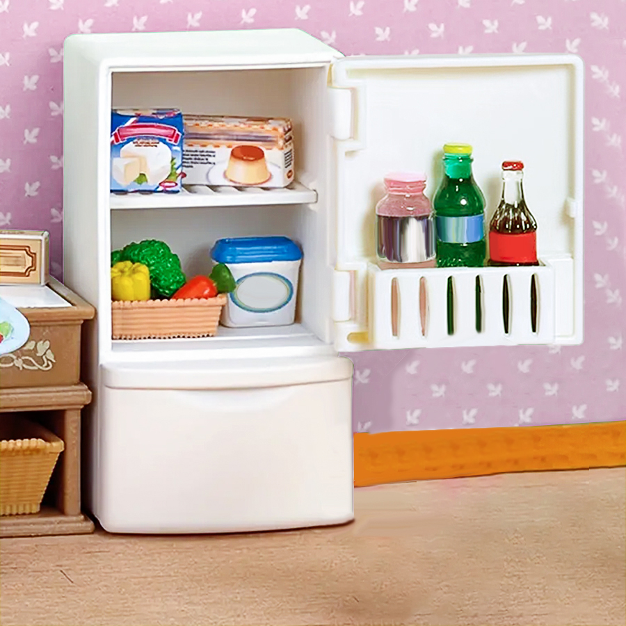 ثلاجة مصغرة لبيت الدمى: نموذج  - مراجعة Miniature Baking Kitchen وسعره