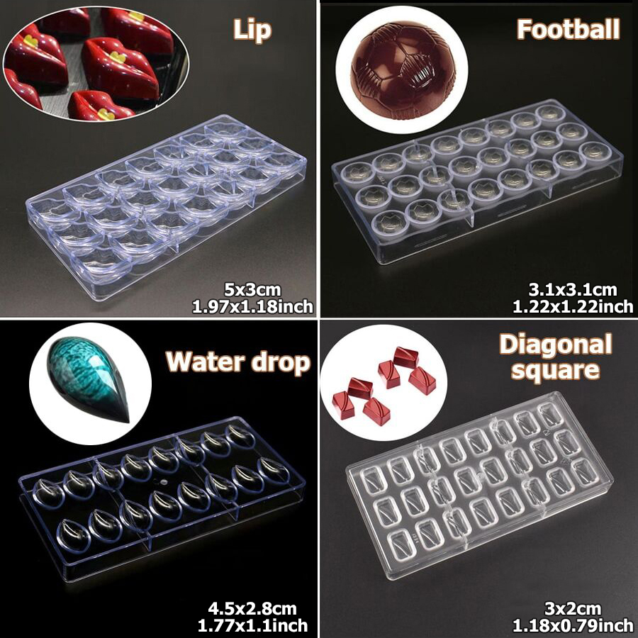 24 أنماط متاحة من قالب الشوكول - مراجعة Kitchen Baking Molds وسعره