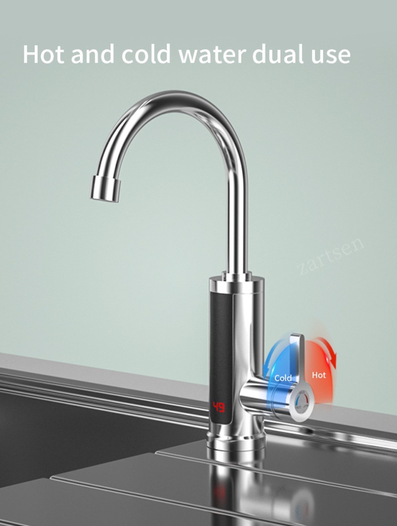 صنابير المطبخ صنبور كهربائي صن - مراجعة Kitchen Job وسعره