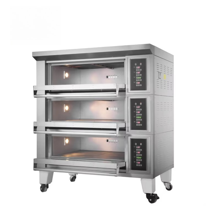 تخصيص فرن كهربائي سطح السفينة  - مراجعة Commercial Kitchen Baking Oven وسعره