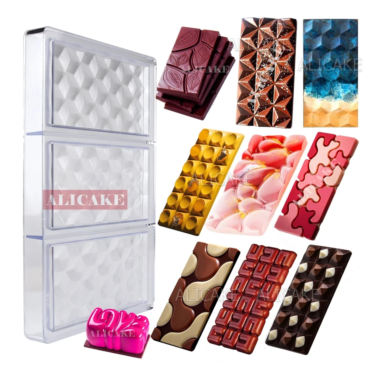 قالب الشوكولاتة البولي كربونات - مراجعة Kitchen Baking Molds وسعره