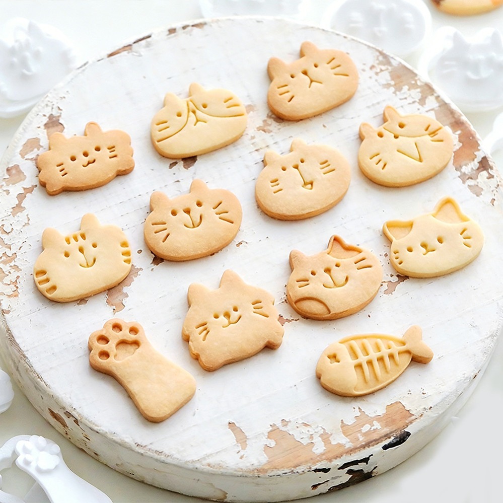 قوالب تقطيع الكوكيز على شكل قط - مراجعة Baking Kitchen Diy وسعره