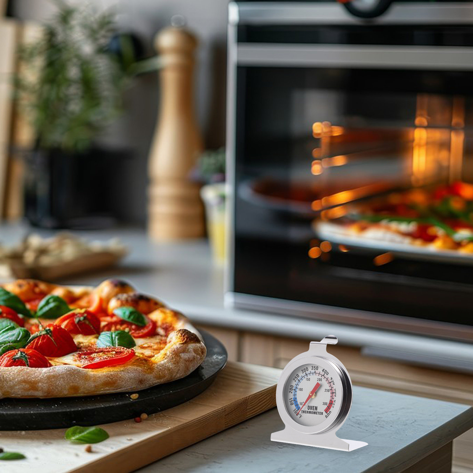 ميزان حرارة للمطبخ من الفولاذ  - مراجعة Kitchen Baking Oven وسعره