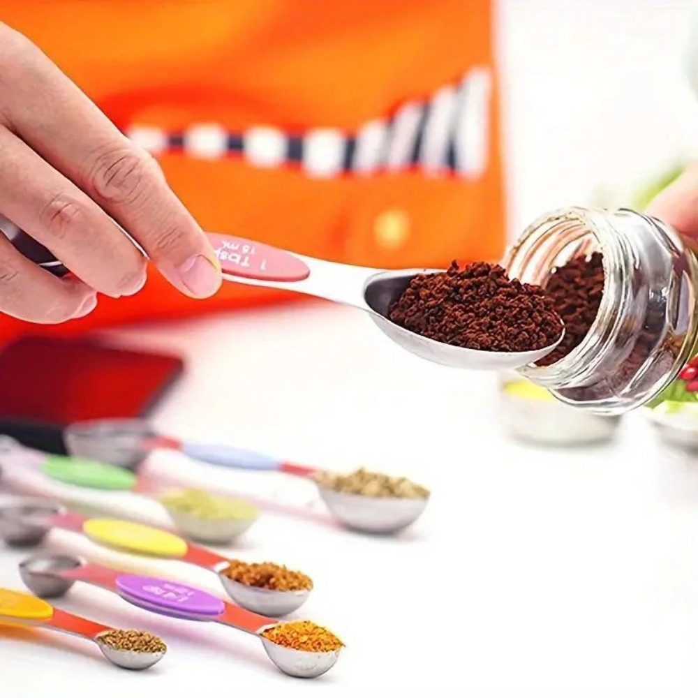 مجموعة ملاعق قياس مغناطيسية من - مراجعة Kitchen Glass Baking Set وسعره