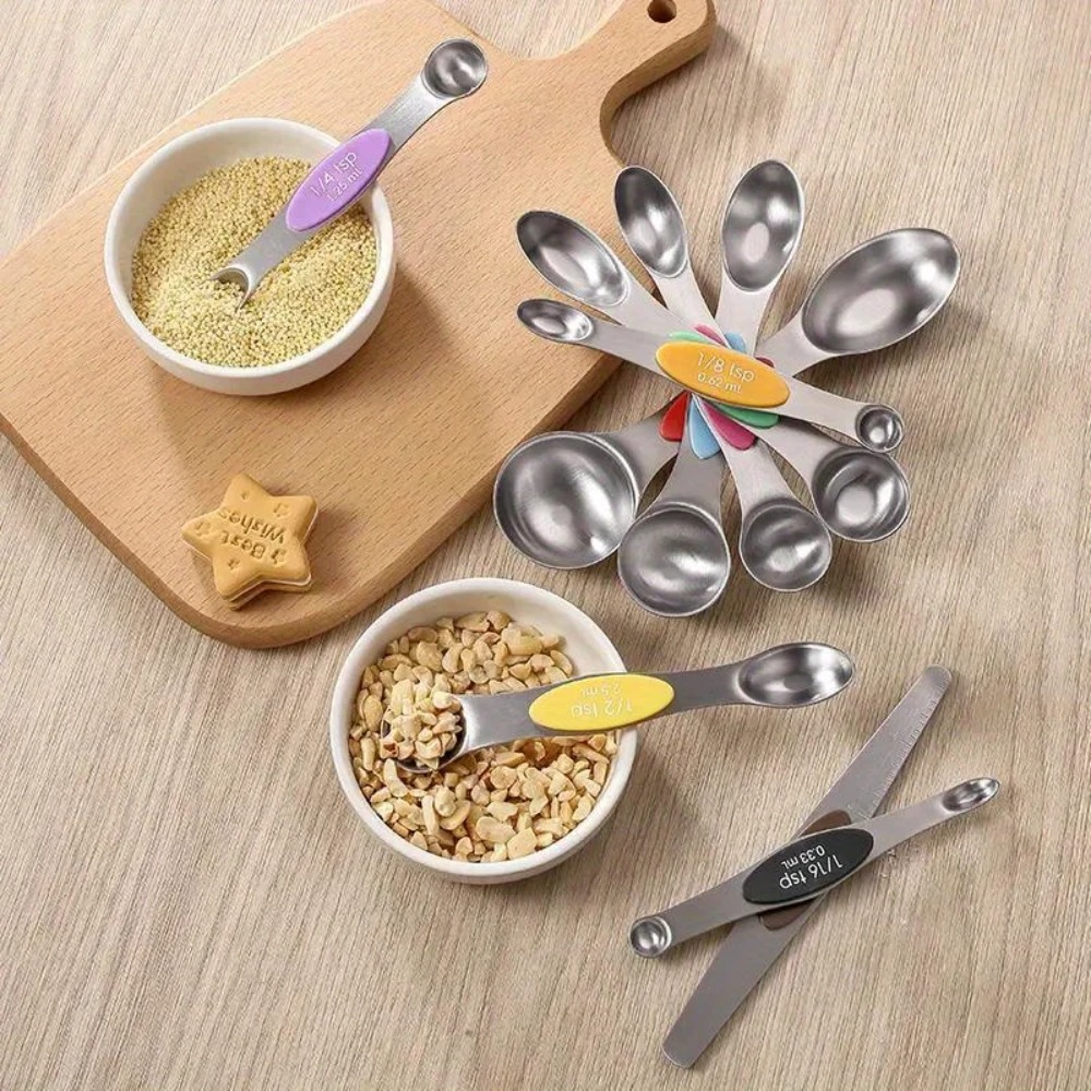 مجموعة ملاعق قياس مغناطيسية من - مراجعة Kitchen Glass Baking Set وسعره