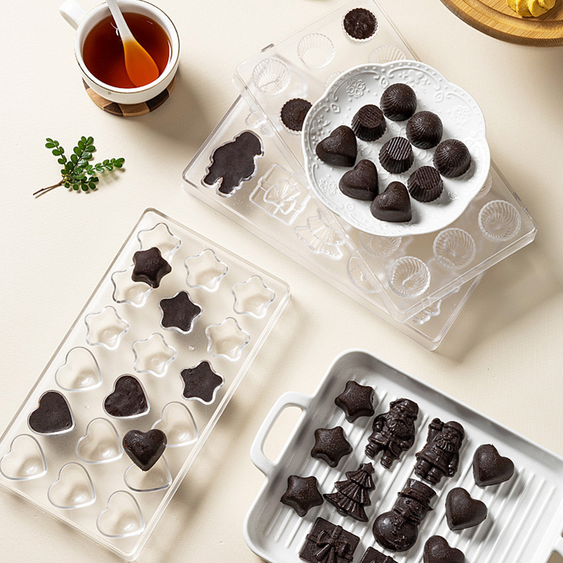 قوالب الشوكولاتة البلاستيكية P - مراجعة Kitchen Baking Molds وسعره