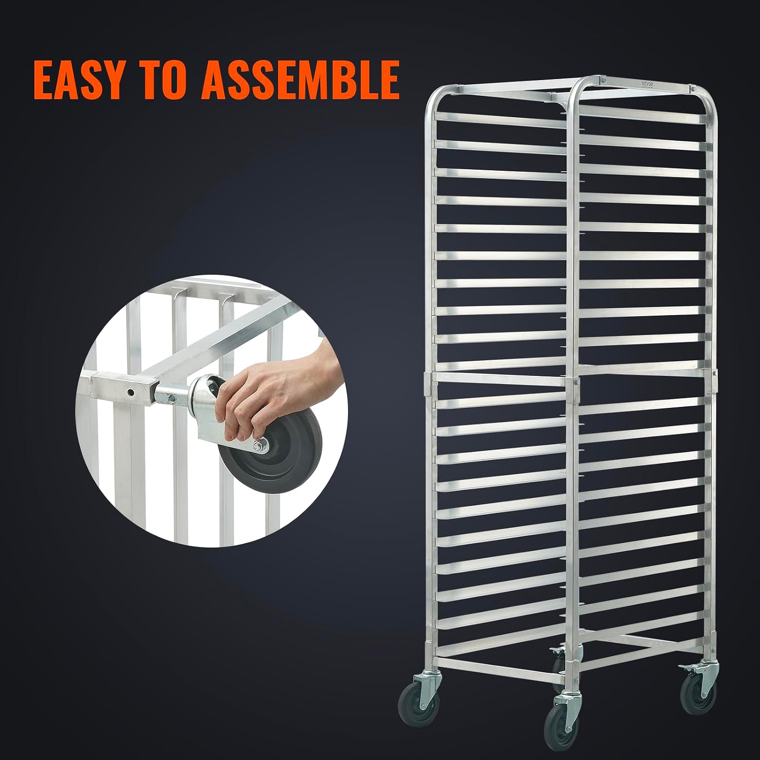 عربة تخزين تجارية من الألومنيو - مراجعة Kitchen Baking Trolley وسعره